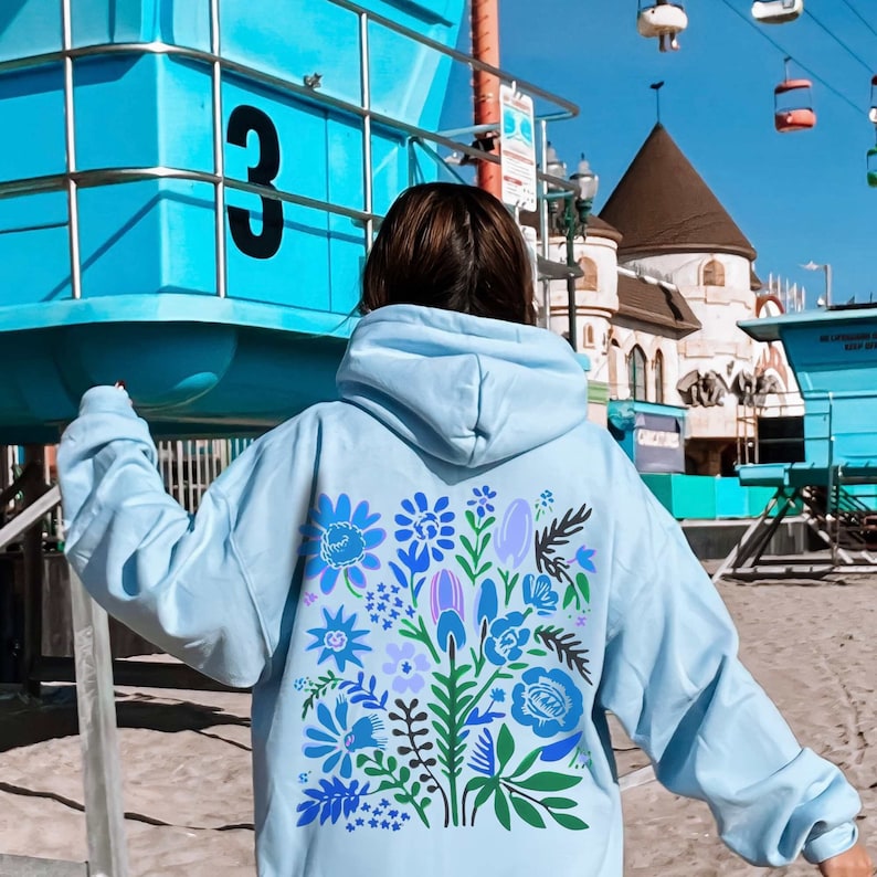 Blue hoodie design online